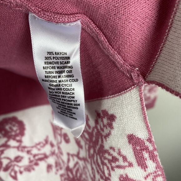 Kim Rogers XL Pullover Sweater Top Tunic Comfort Pink Modern Spring - Picture 5 of 5